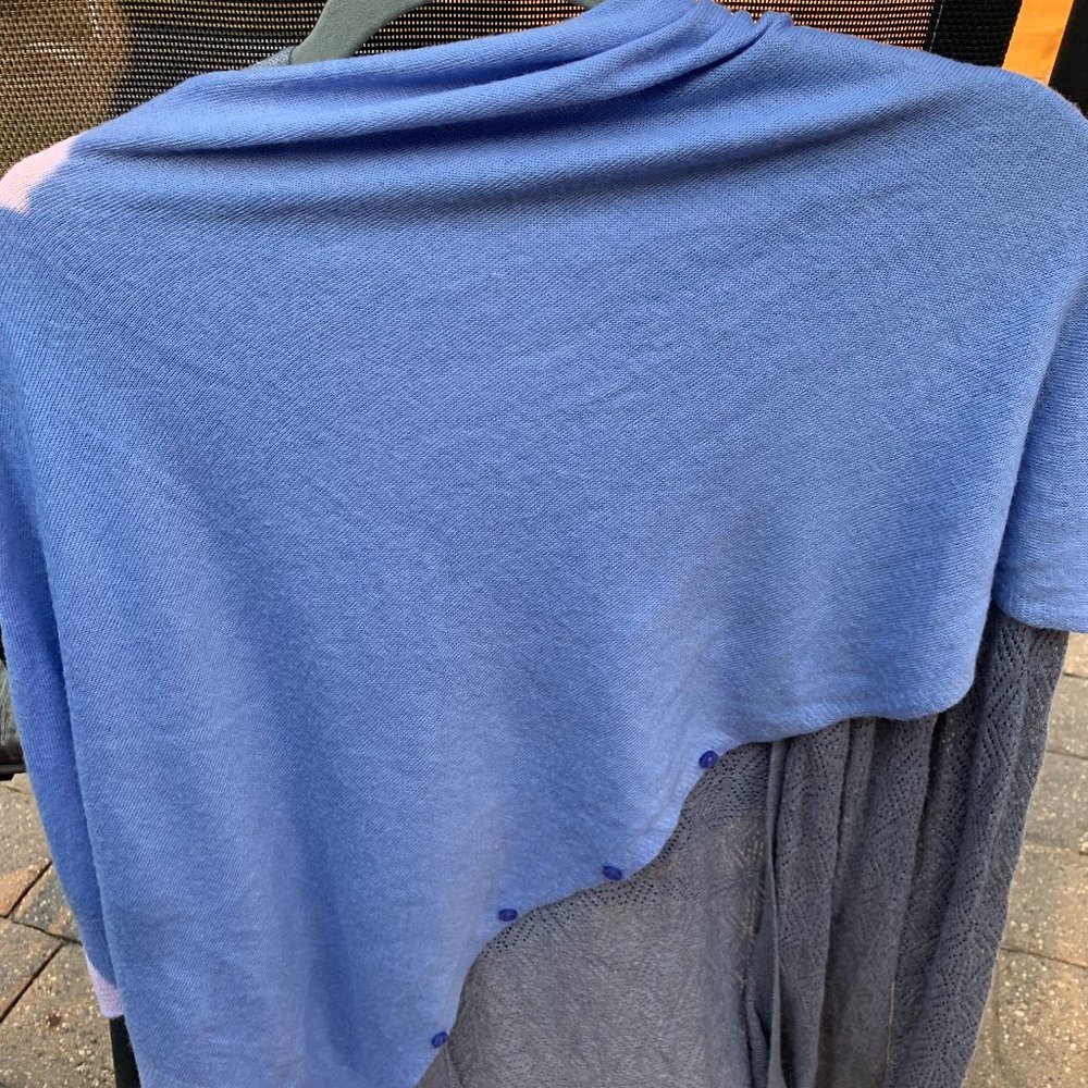 Bluish-Lavender Shawl/Scarf/Kimono